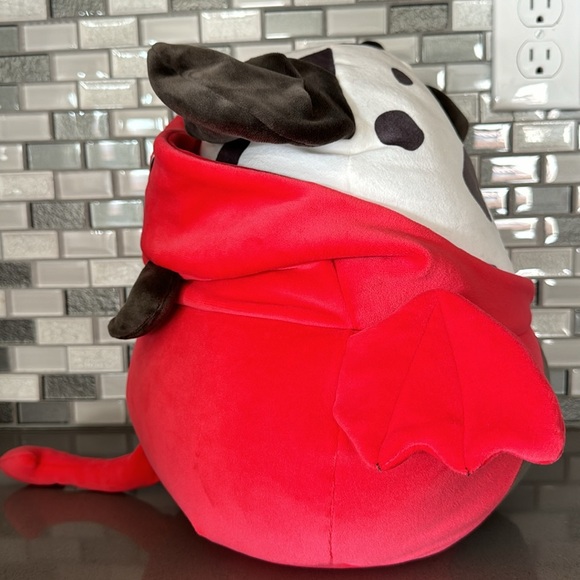 Squishmallow DUSTIN THE DALMATIAN Dante The Demon Costume 12” Halloween 2023 NEW - Picture 6 of 16